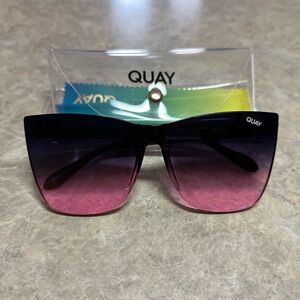 quay come thru black pink fade